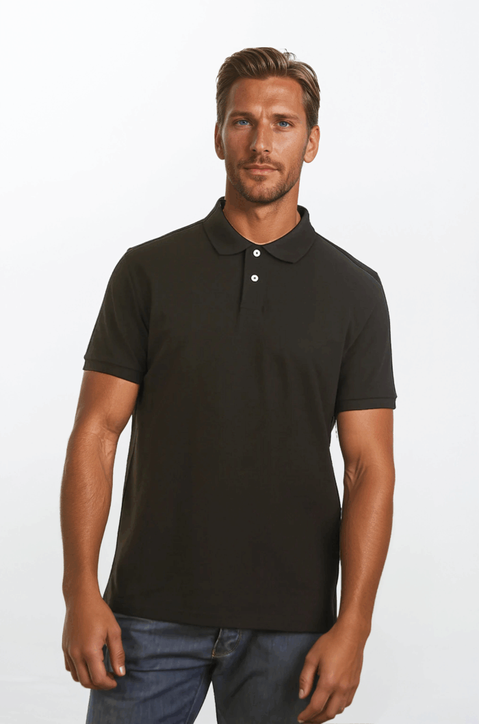 unisex cotton stretch polo