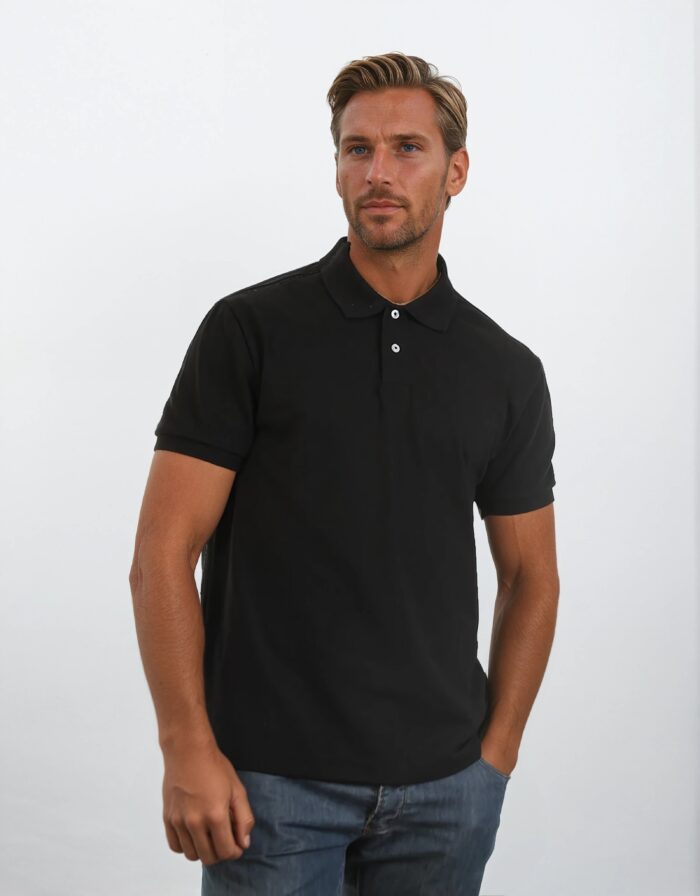 unisex poly cotton stretch polo